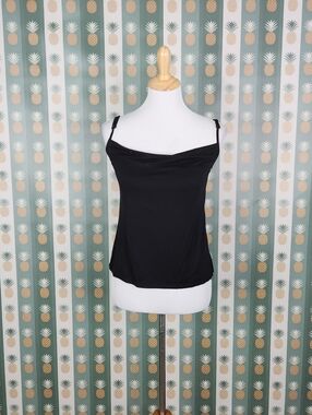 LAMade Black Cowl Neck Camisole Top